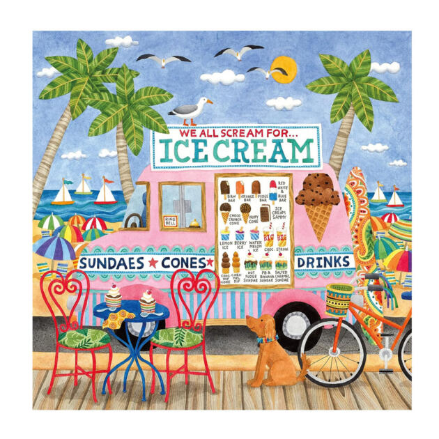 Ceaco - Food Trucks, Ice Cream Truck II- 500 Piece Jigsaw Puzzle
