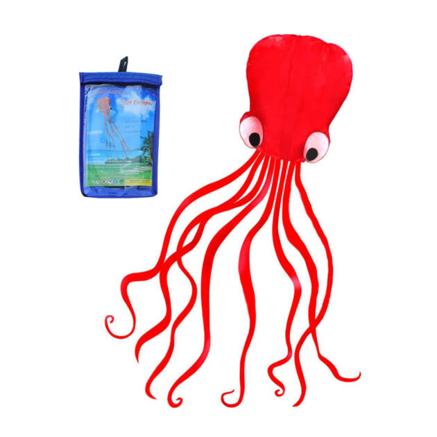 Hengda Kite Software Octopus Flyer Kite with Long Colorful Tail for Kids