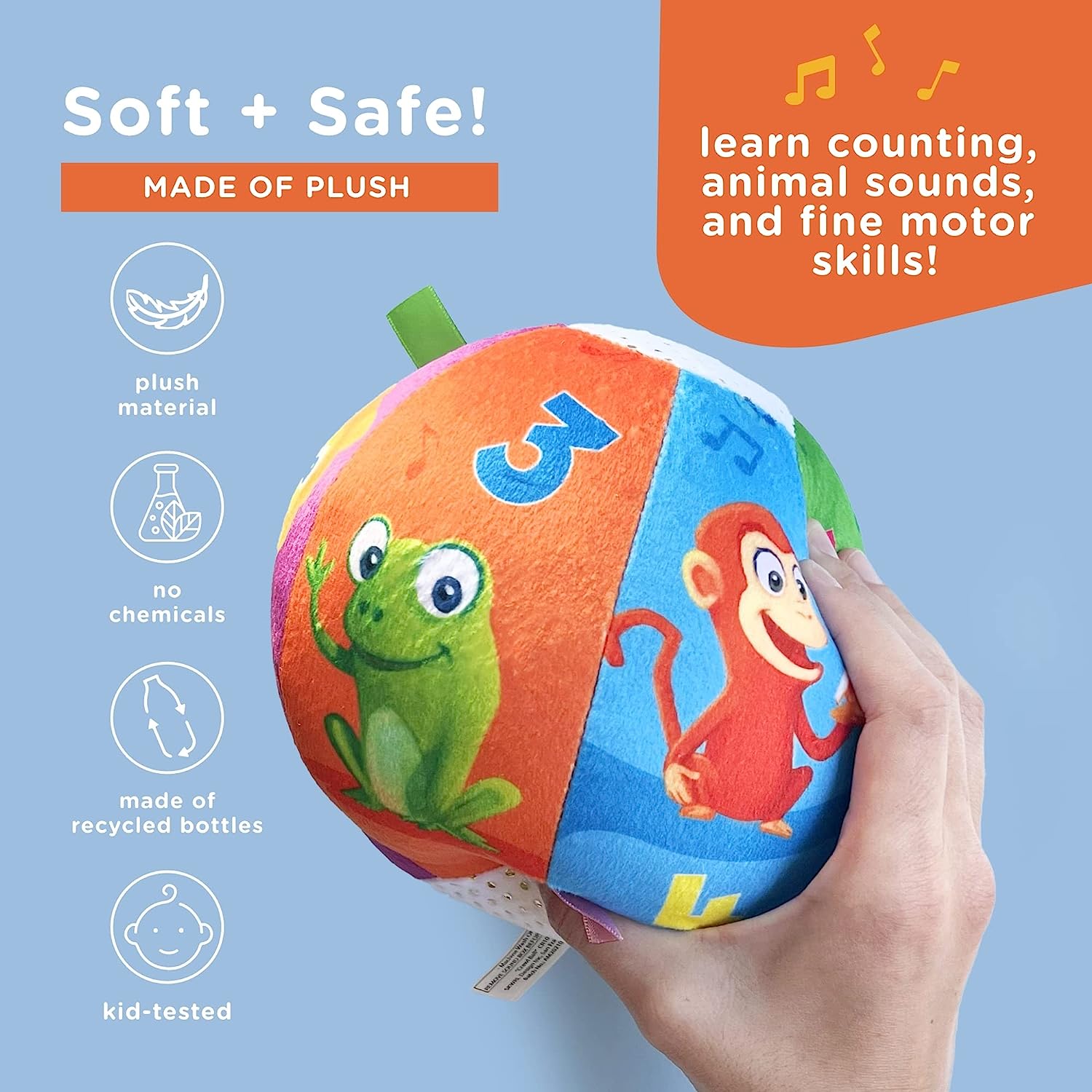 Move2Play, Toddler & Baby Ball with Music and Sound - Image 3