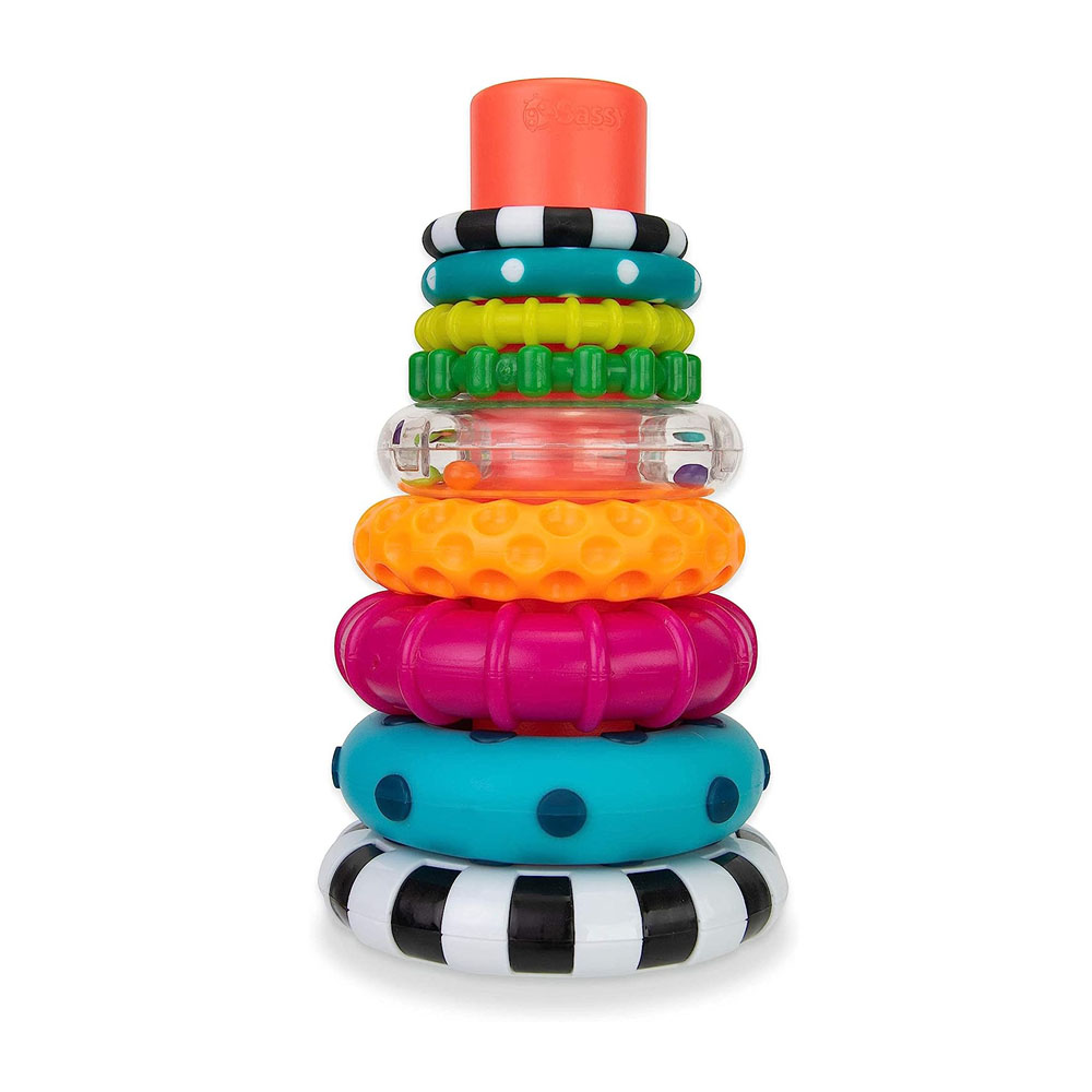 Sassy Stacks of Circles Stacking Ring STEM Learning Toy