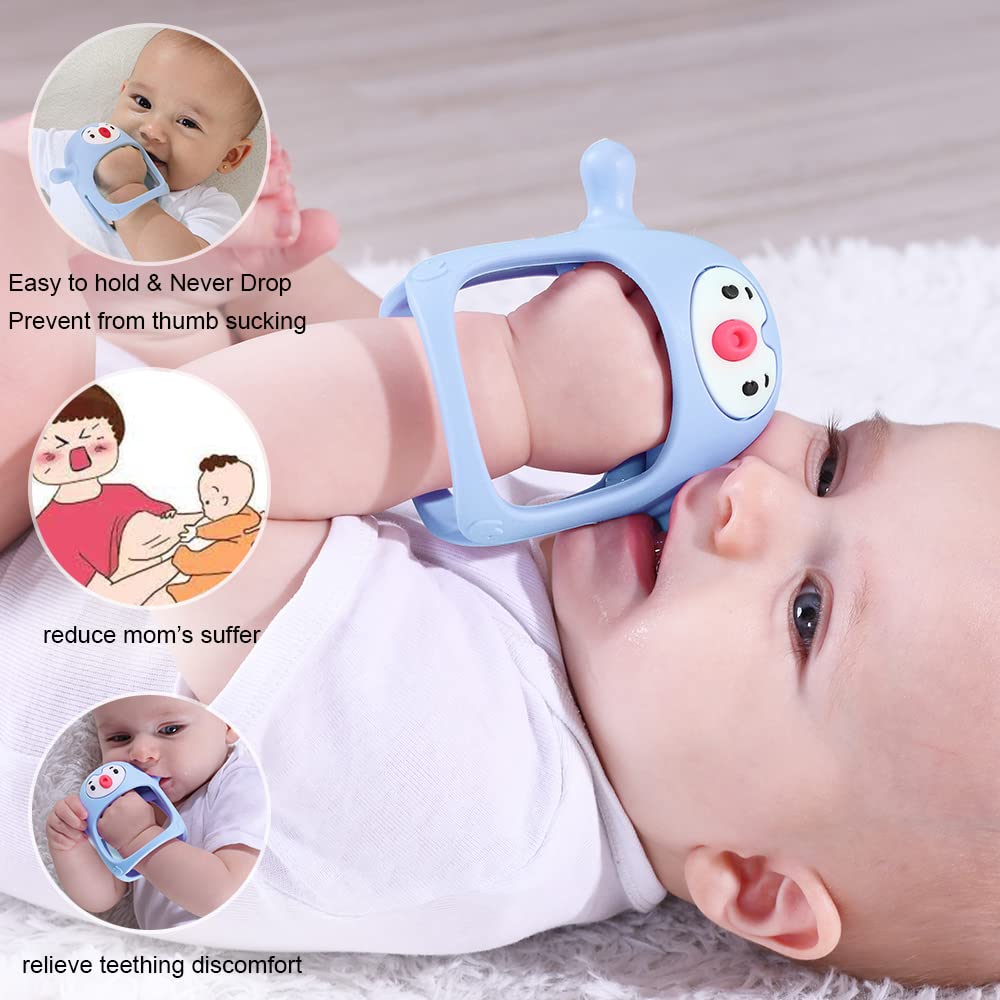 Smily Mia Penguin Buddy Never Drop Silicone Teething Toys - Image 2