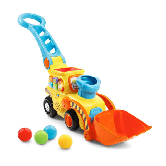 VTech Pop-a-Balls Push & Pop Bulldozer,Yellow